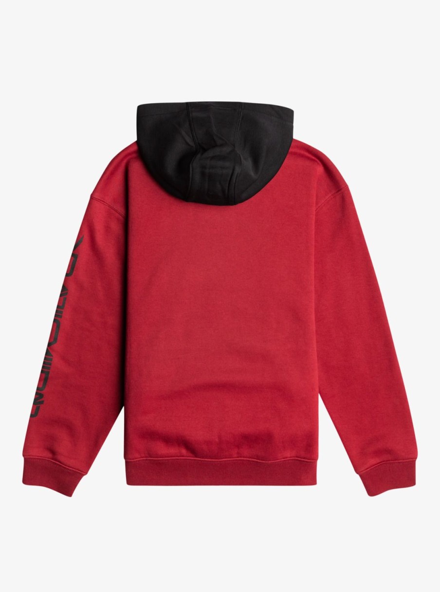 Nino Quiksilver Sudaderas | Omni Logo - Sudadera Con Capucha Para Chicos 10-16 Tibetan Red