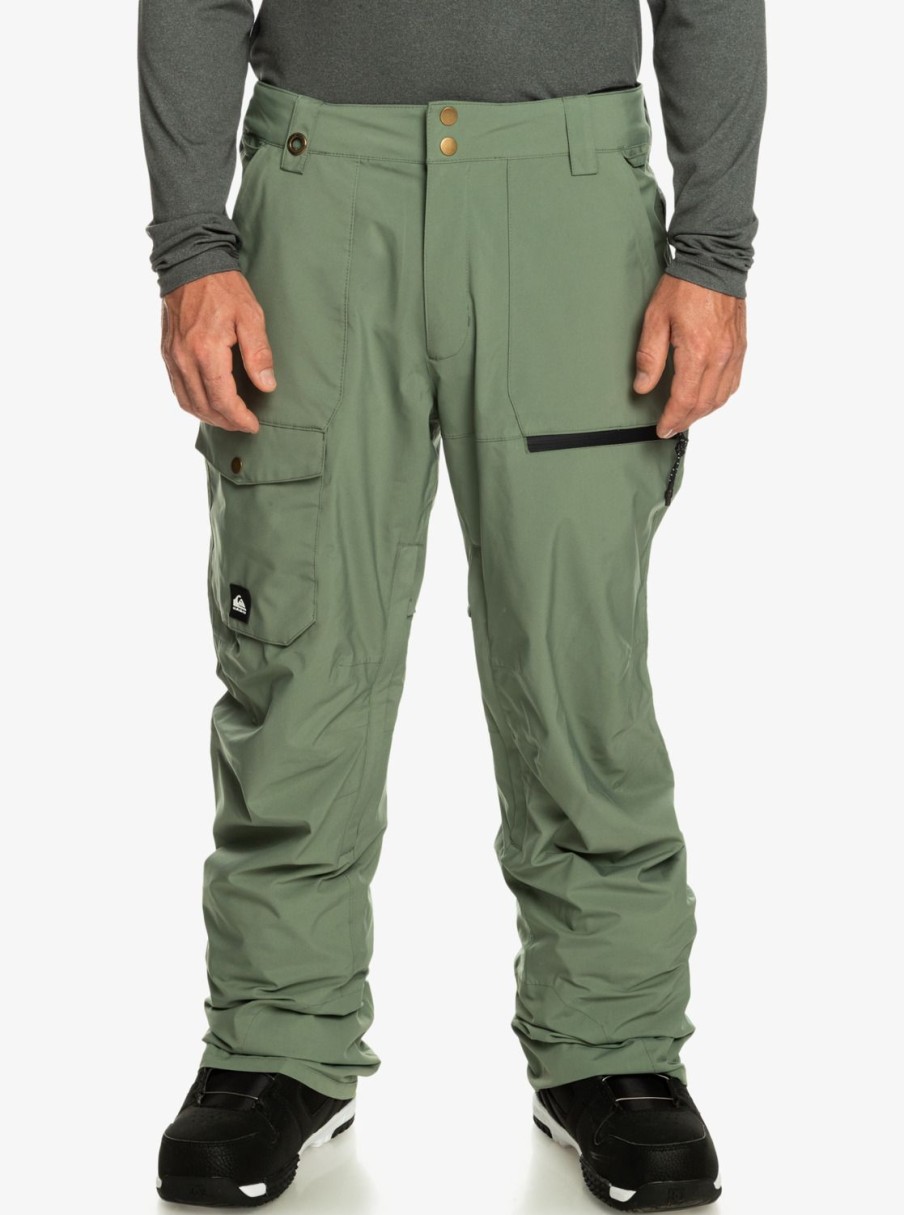 Hombre Quiksilver Pantalones De Snow | Utility - Pantalon Shell Para Nieve Para Hombre Laurel Wreath