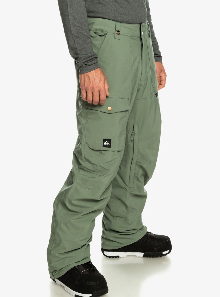 Hombre Quiksilver Pantalones De Snow | Utility - Pantalon Shell Para Nieve Para Hombre Laurel Wreath