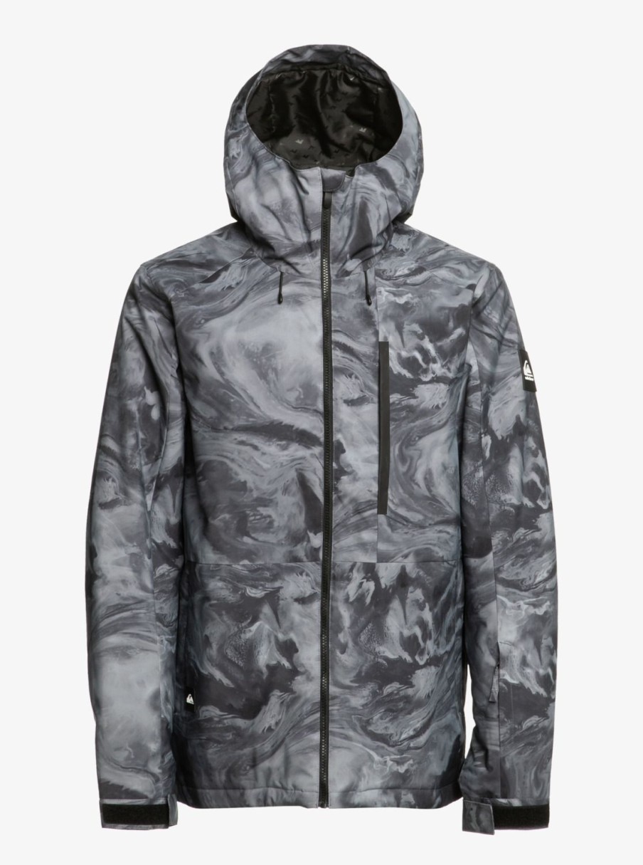 Hombre Quiksilver Chaquetas De Snow | Mission - Chaqueta Tecnica Snow Para Hombre Resin Tint True Black