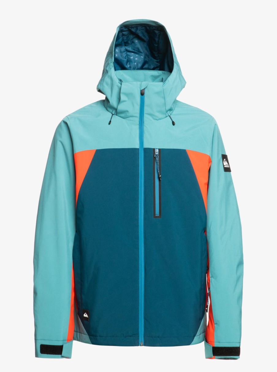 Hombre Quiksilver Chaquetas De Snow | Mission Plus - Chaqueta Tecnica Snow Para Hombre Majolica Blue